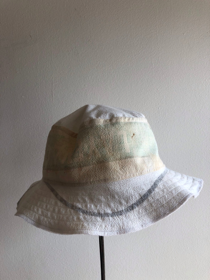 Vintage Feed Sack Custom DDV Bucket Hat - La Lovely Vintage