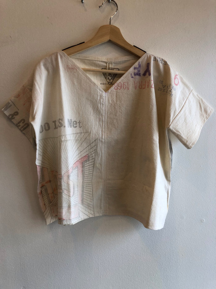 Vintage Feed Sack Custom DDV Shirt - La Lovely Vintage