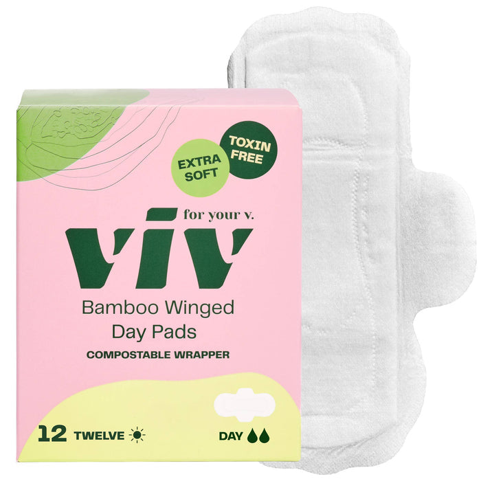 Viv Bamboo Winged Pads - Plant-Based Day & Night Pads