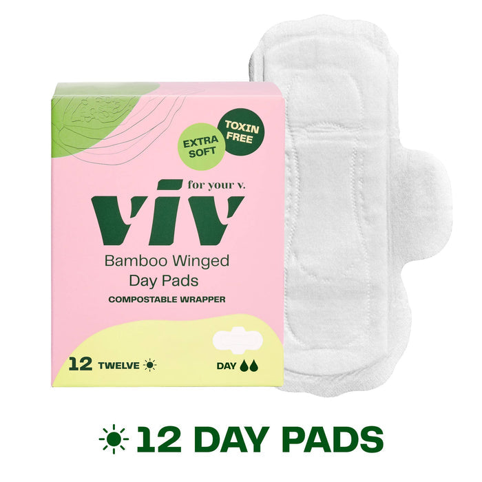 Viv Bamboo Winged Pads - Plant-Based Day & Night Pads