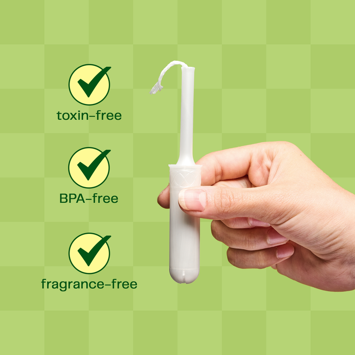 Viv Organic Cotton Tampons - 100% Toxin-Free, BPA-Free
