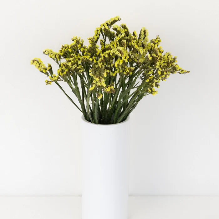 Wasabi Tinted Statice Flower Vase - Image
