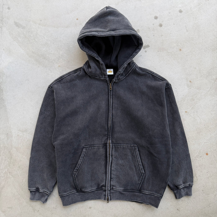 Washed Black Zip Up