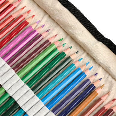 Watercolor Pencils with Canvas Roll Up - 36 Pack