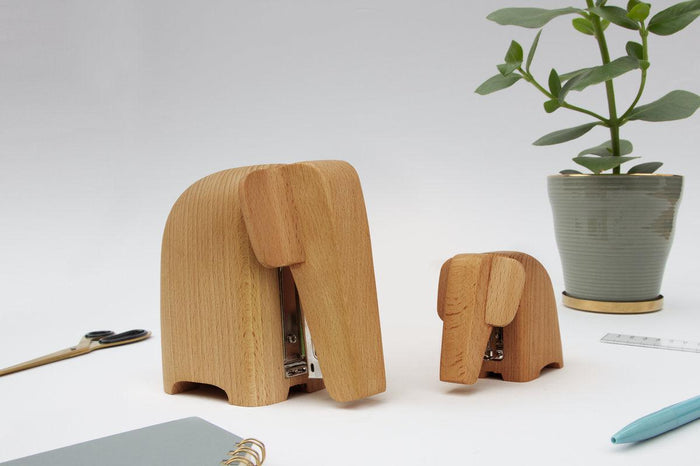 Wooden Elephant Stapler Small