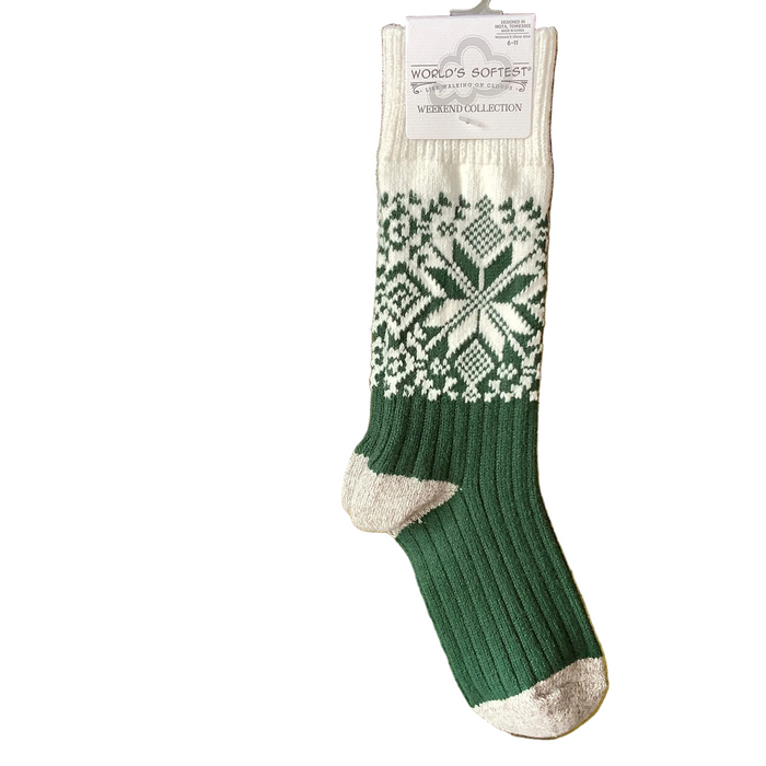 World's Softest Holiday Crew Socks