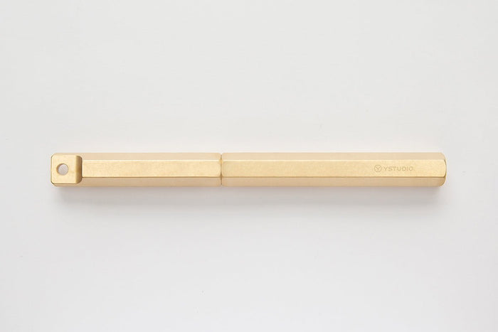 Ystudio Classic Revolve-Portable Fountain Pen-Brass