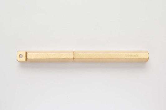 Ystudio Classic Revolve-Portable Fountain Pen-Brass