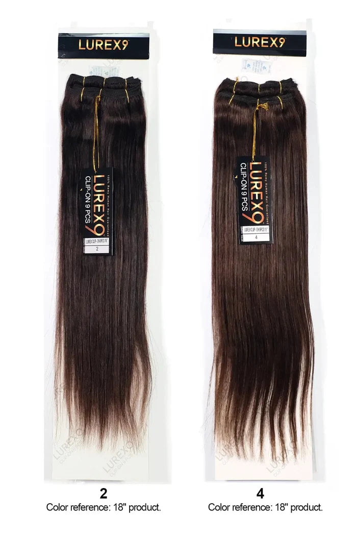 ZURY LUREX 9 CLIP-ON 9PCS  STRAIGHT 22" ZURY