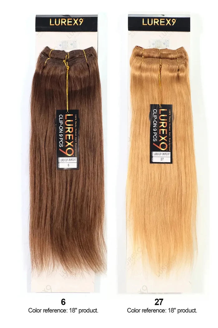 ZURY LUREX 9 CLIP-ON 9PCS  STRAIGHT 22" ZURY