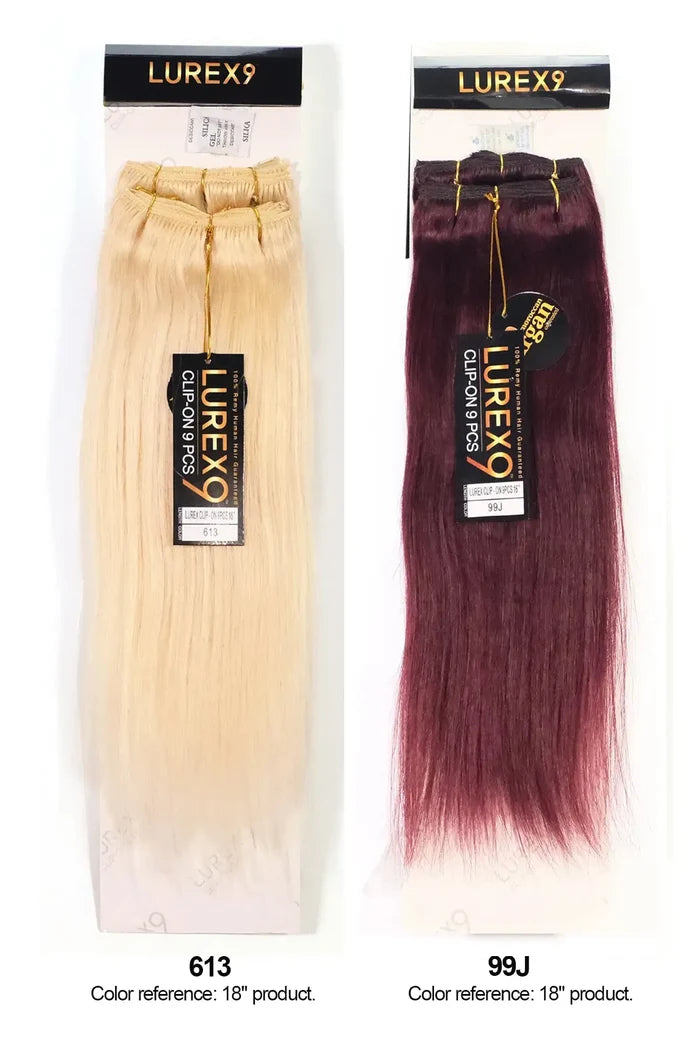 ZURY LUREX 9 CLIP-ON 9PCS  STRAIGHT 22" ZURY