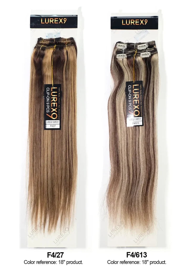 ZURY LUREX 9 CLIP-ON 9PCS  STRAIGHT 22" ZURY