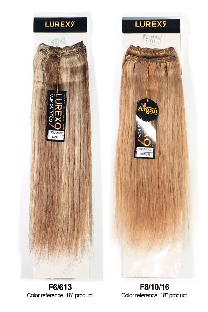 ZURY LUREX 9 CLIP-ON 9PCS  STRAIGHT 22" ZURY