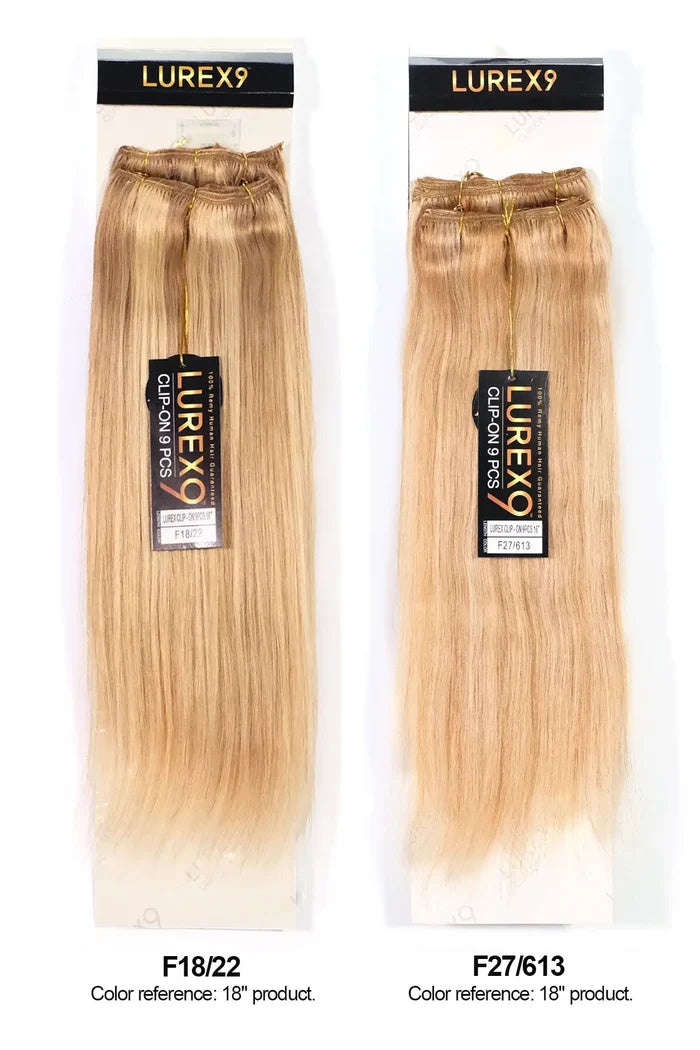 ZURY LUREX 9 CLIP-ON 9PCS  STRAIGHT 22" ZURY