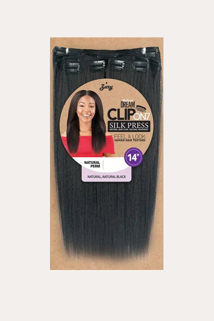 ZURY NATURAL DREAM CLIP ON  NATURAL PERM 14" 7PCS - BSW BEAUTY CANADA